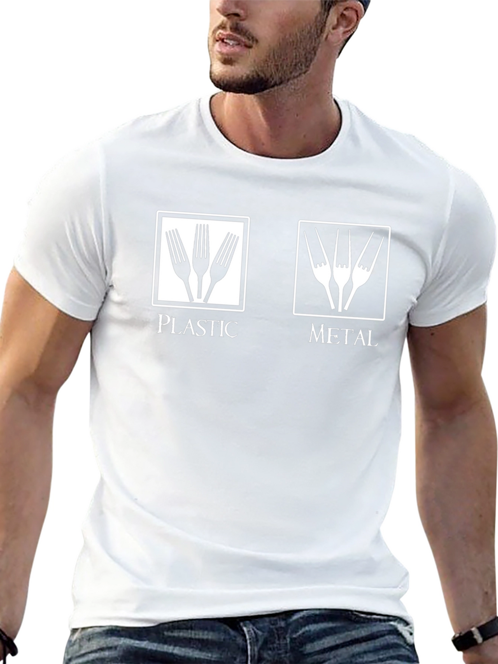 Plastic vs Metal Forks T-Shirt