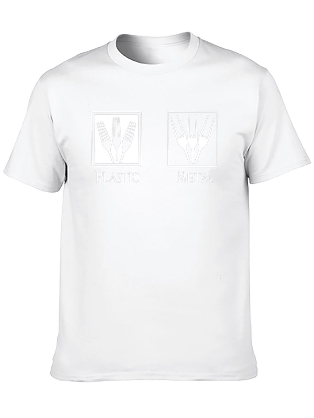 Plastic vs Metal Forks T-Shirt