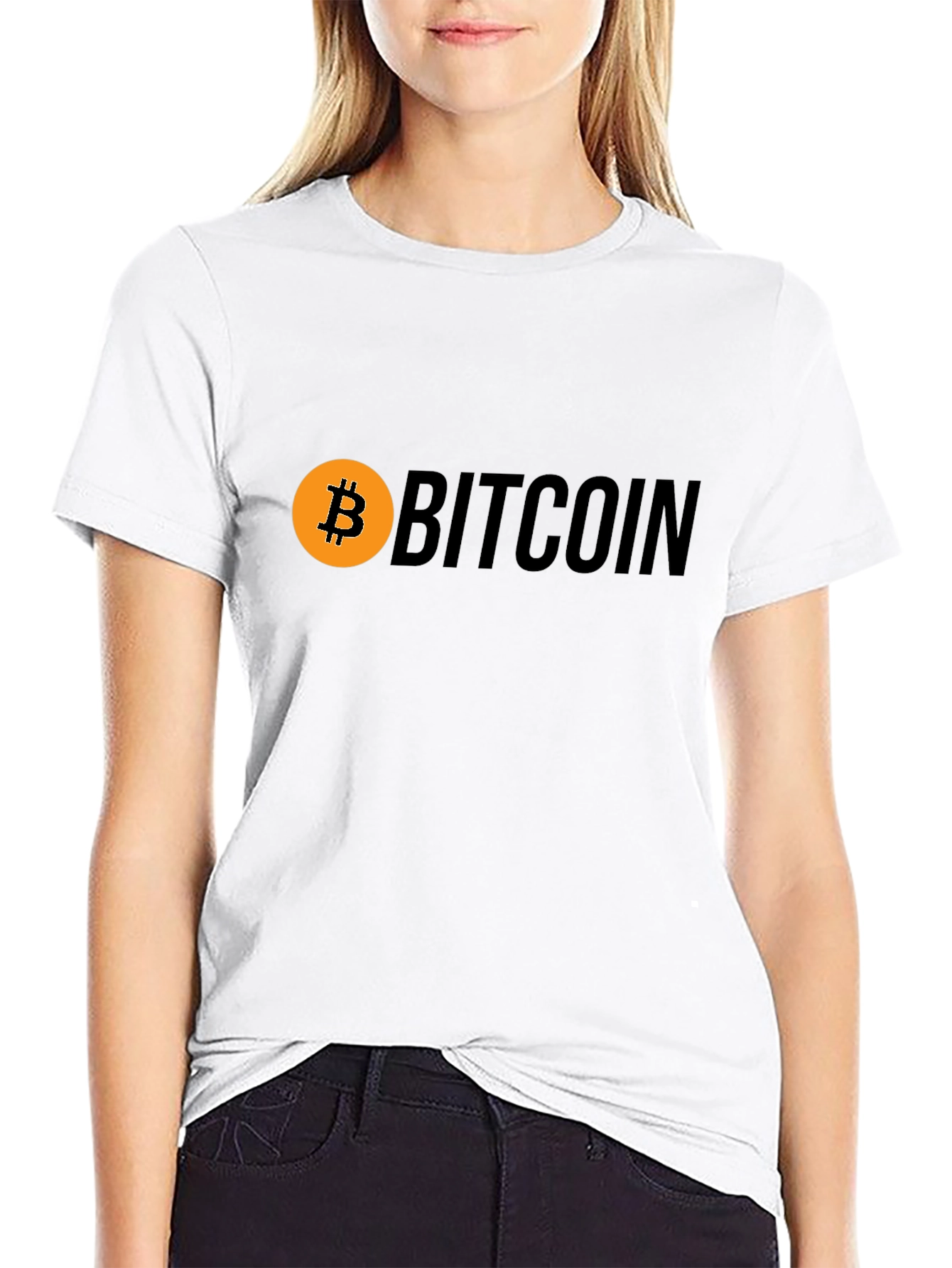 Bitcoin Logo Black T-Shirt