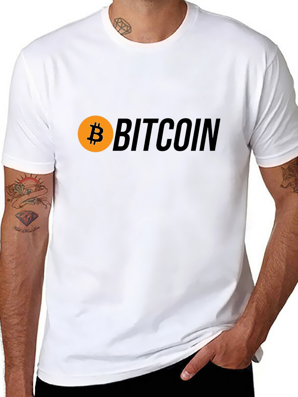 Bitcoin Logo Black T-Shirt