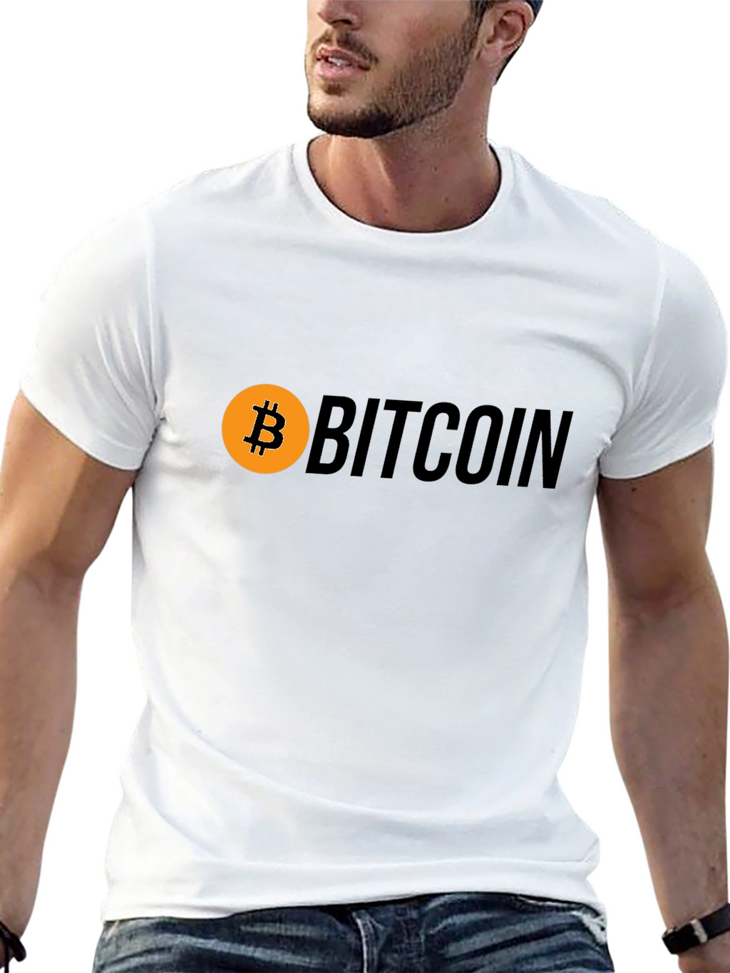 Bitcoin Logo Black T-Shirt