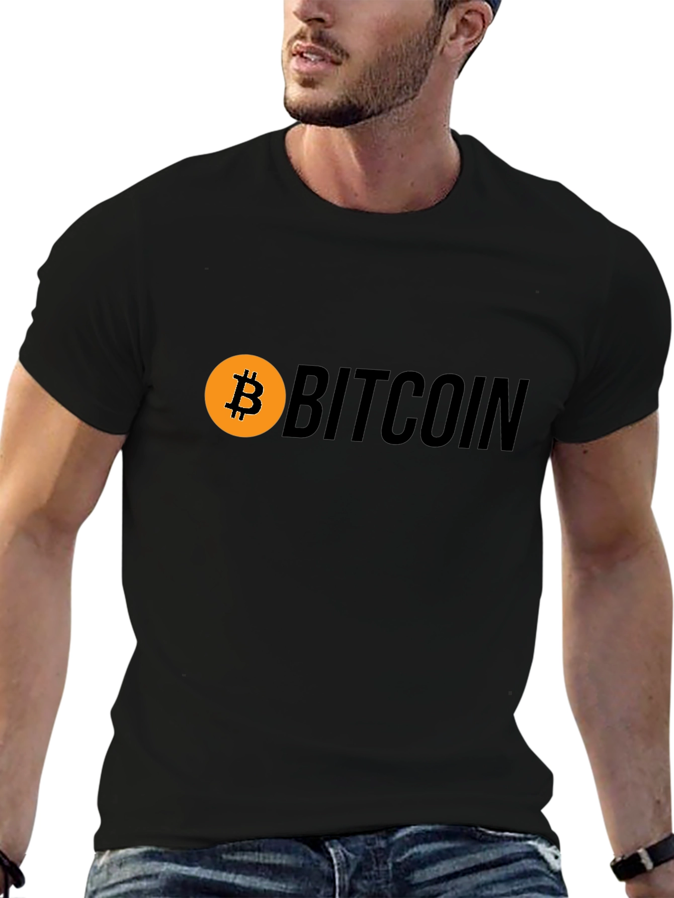 Bitcoin Logo Black T-Shirt
