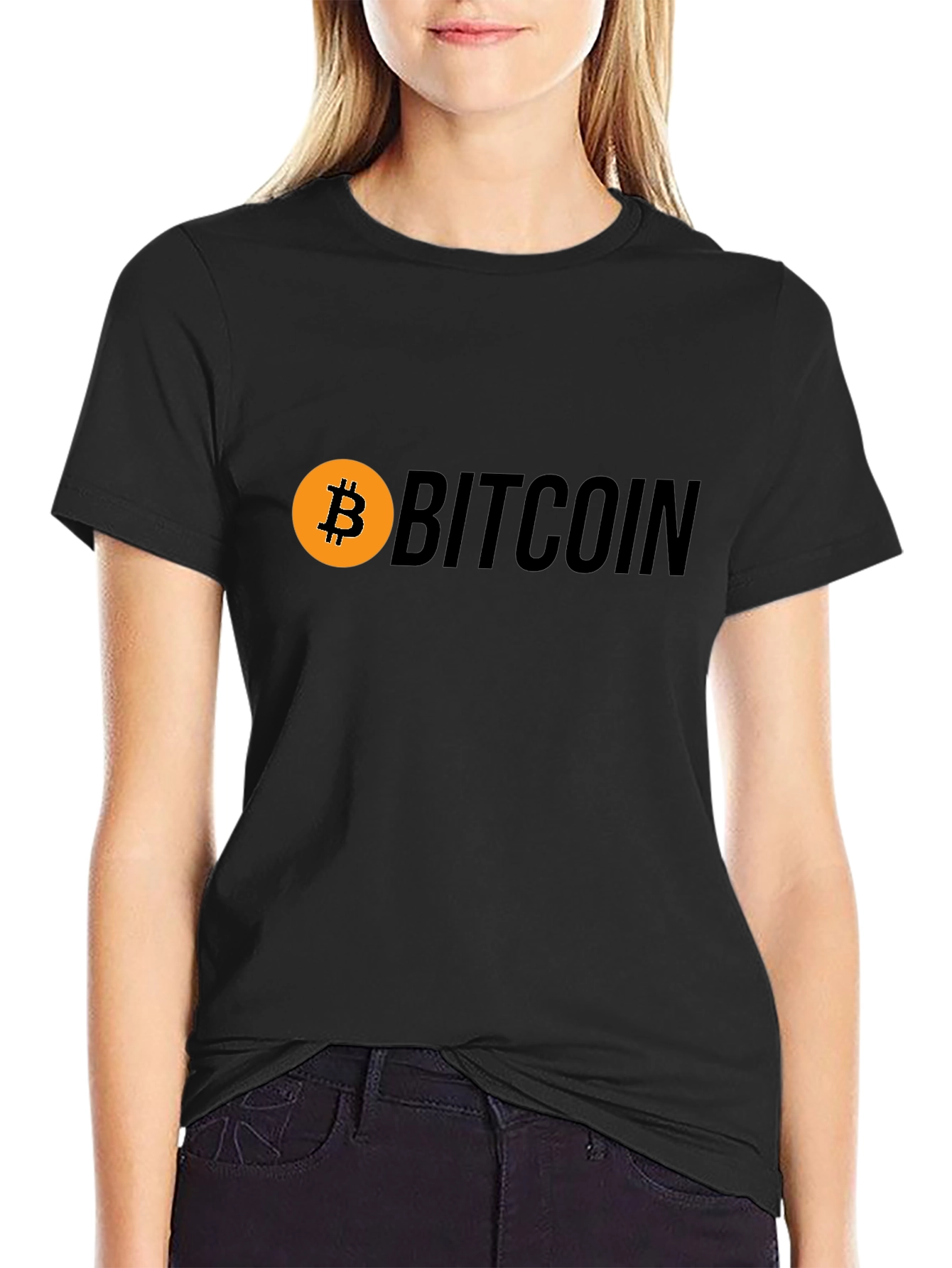 Bitcoin Logo Black T-Shirt