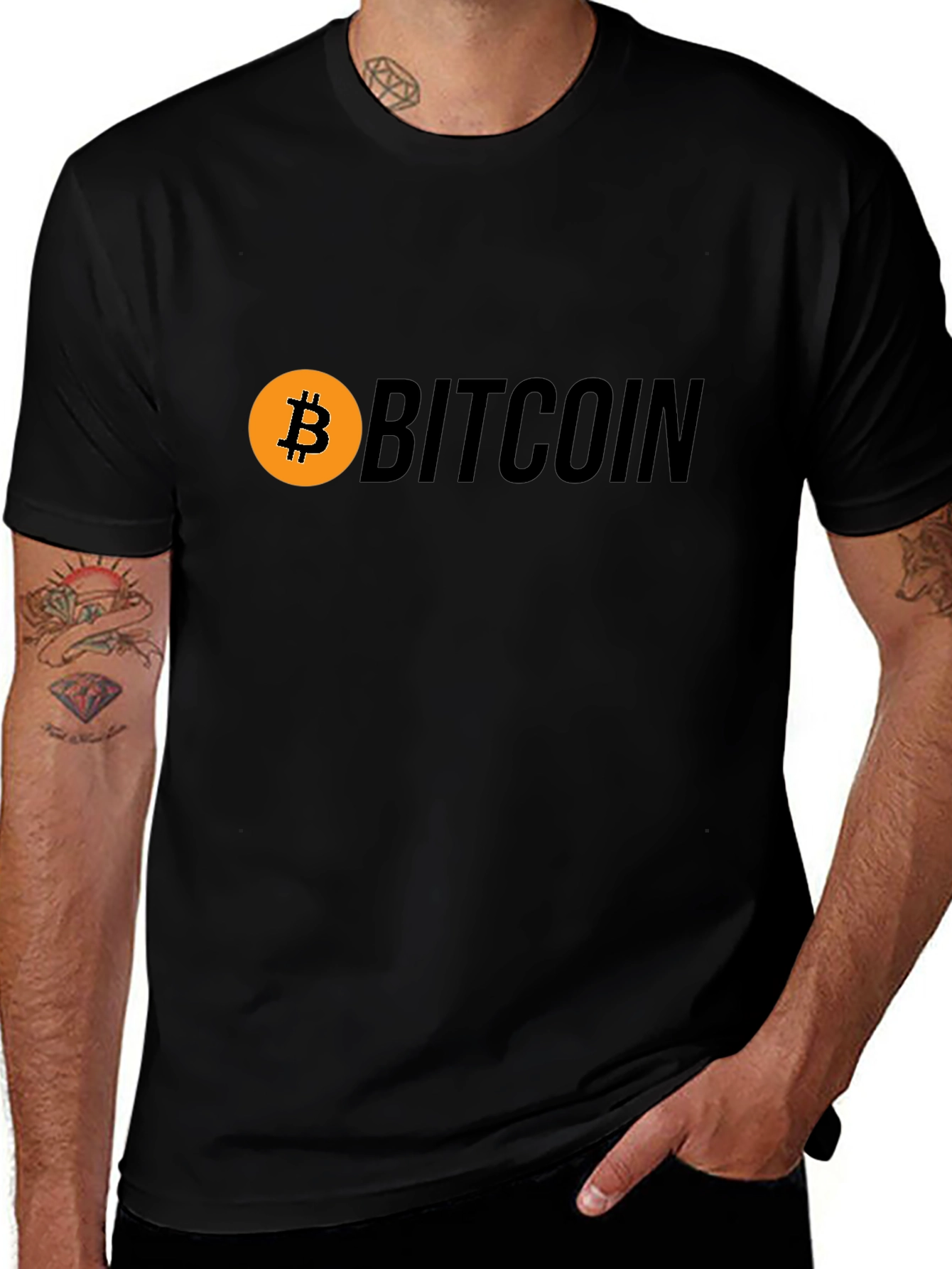 Bitcoin Logo Black T-Shirt