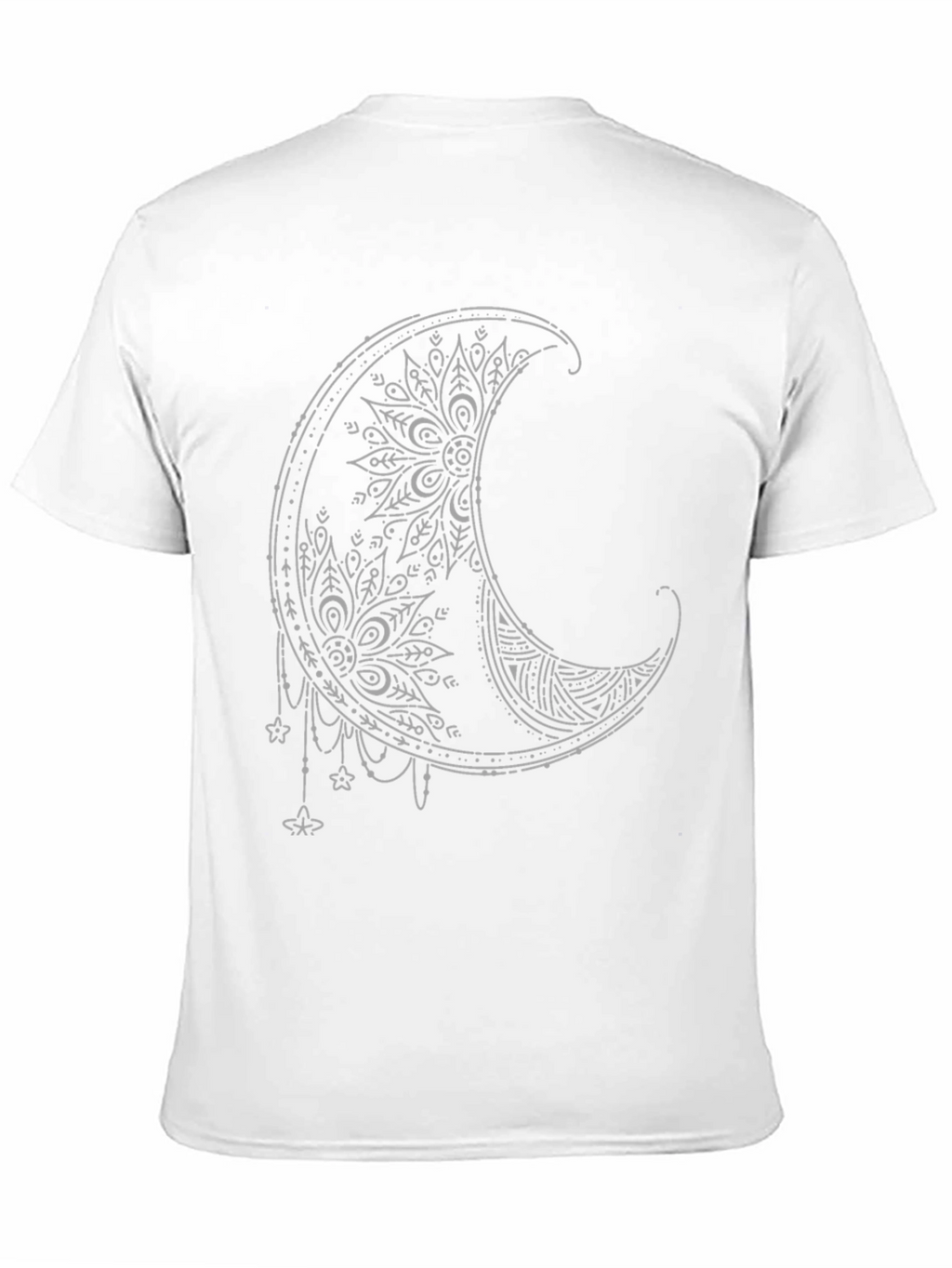 Boho Moon Graphic Tee - Stylish Black T-Shirt