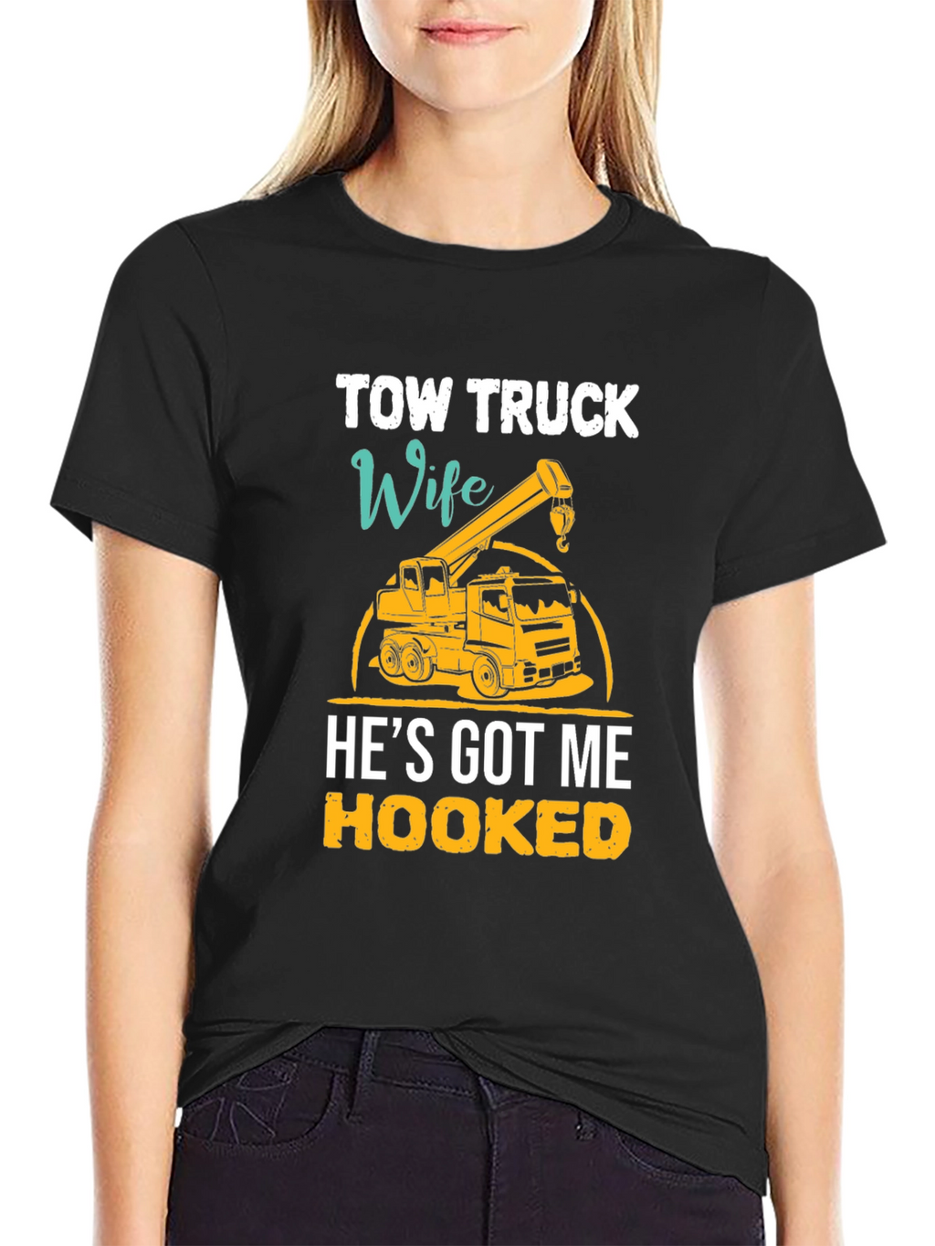 Tow Truck Wife Graphic Tee - Hooked Design