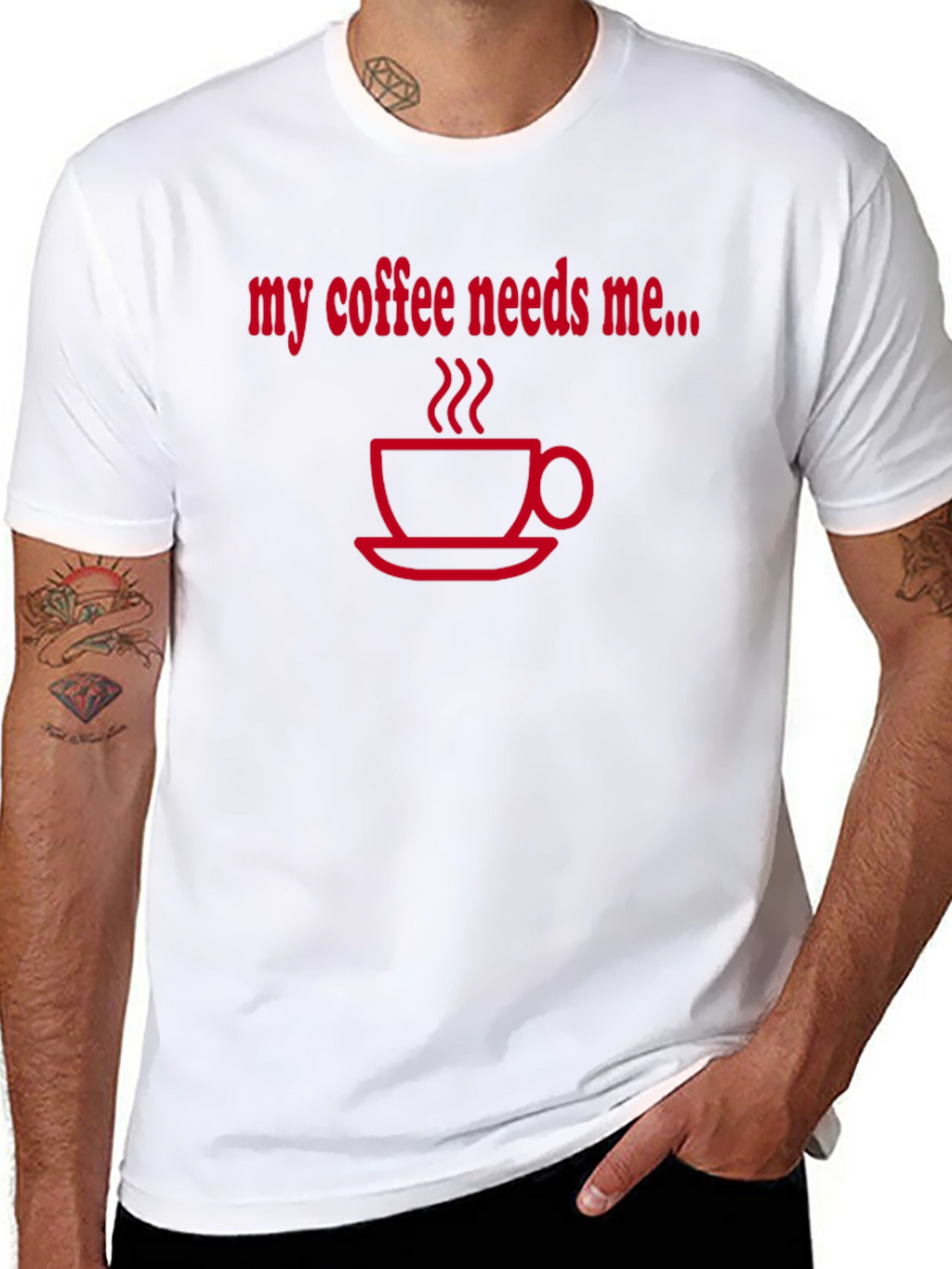 Coffee Needs Me T-Shirt - Black