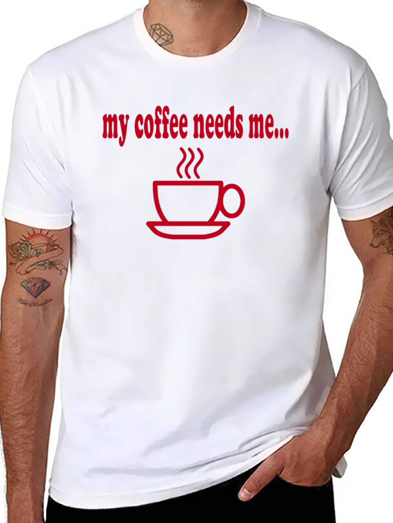 Coffee Needs Me T-Shirt - Black