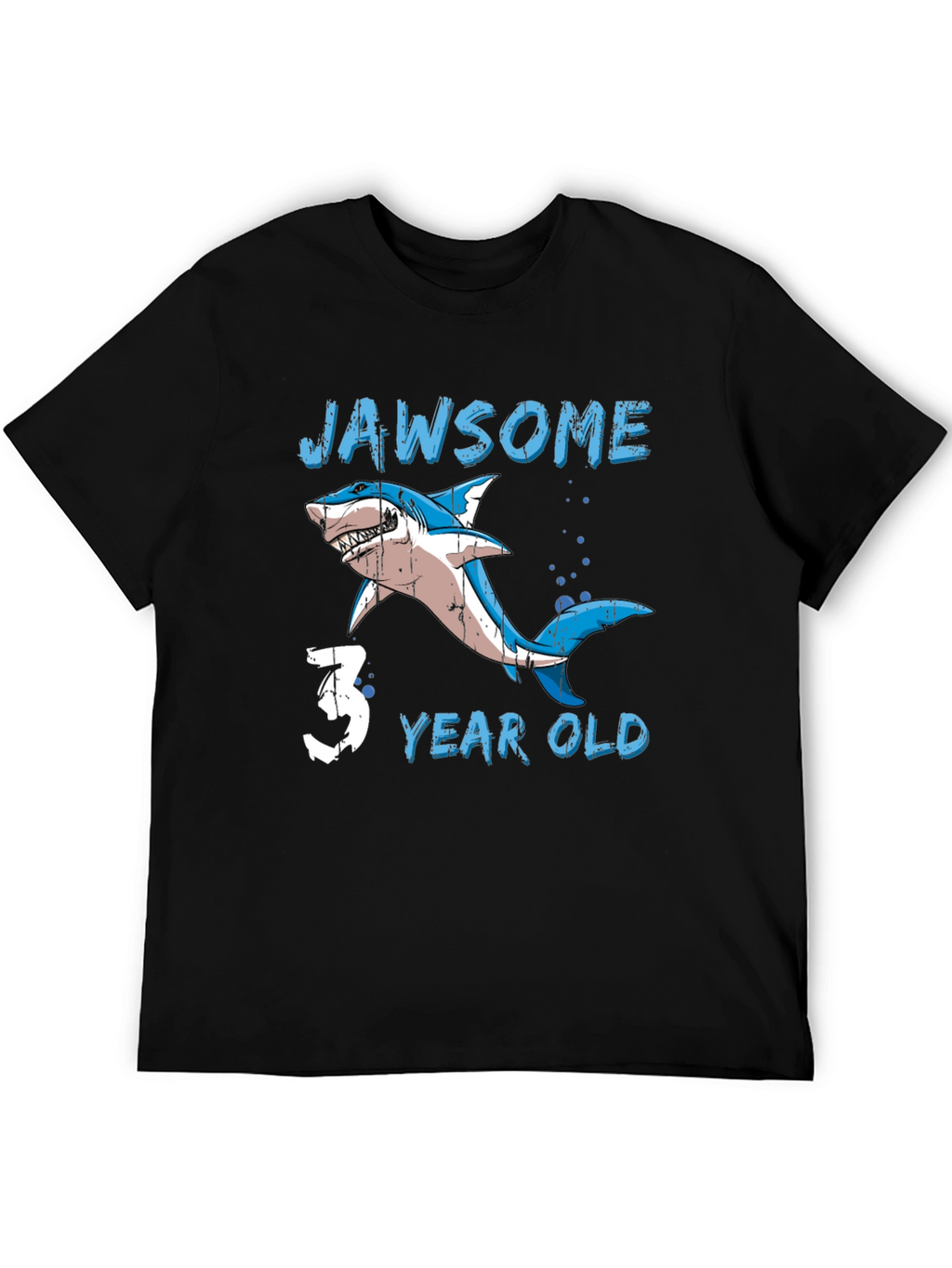 Jawsome 3 Year Old Shark Birthday T-Shirt