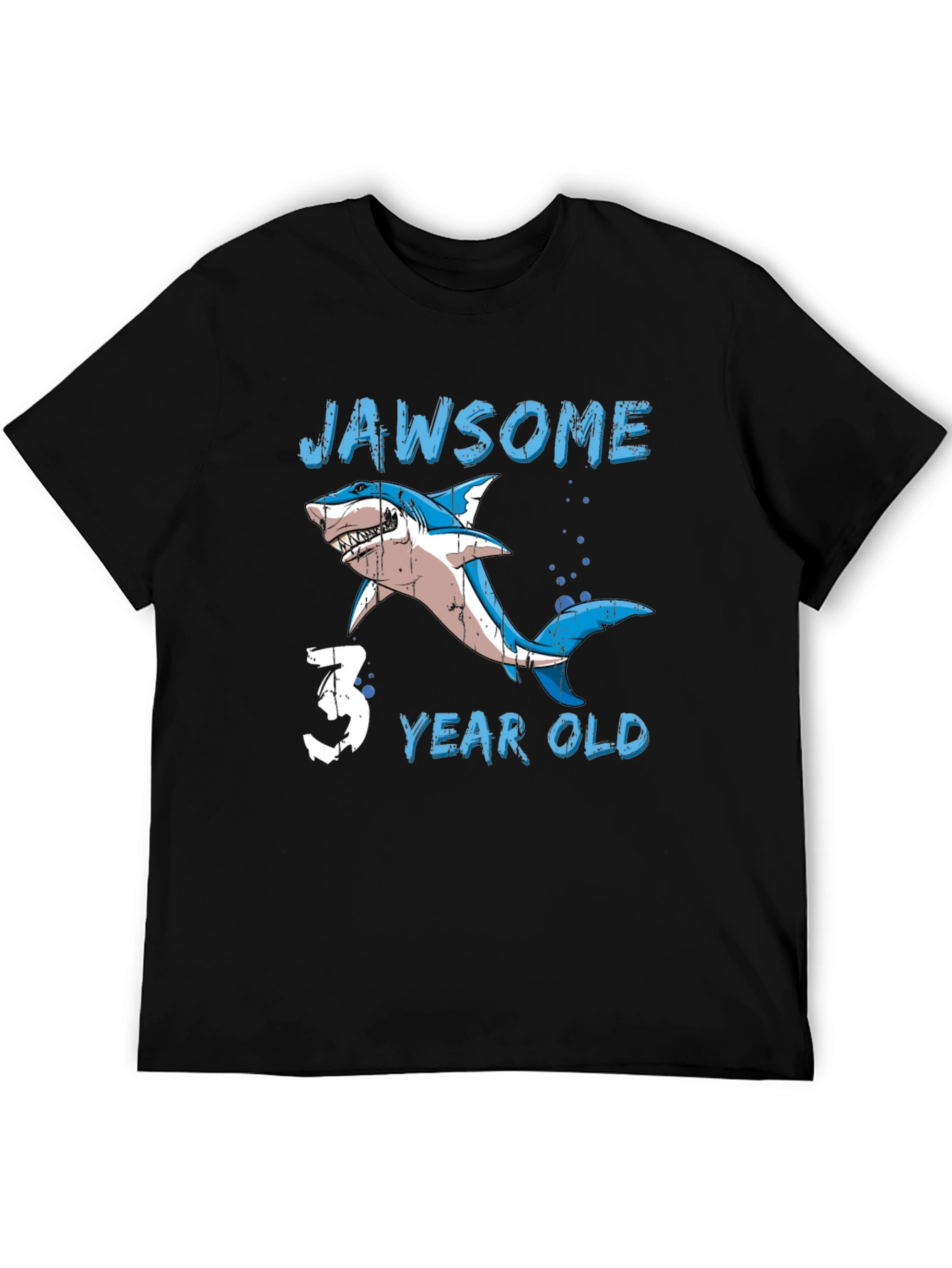 Jawsome 3 Year Old Shark Birthday T-Shirt