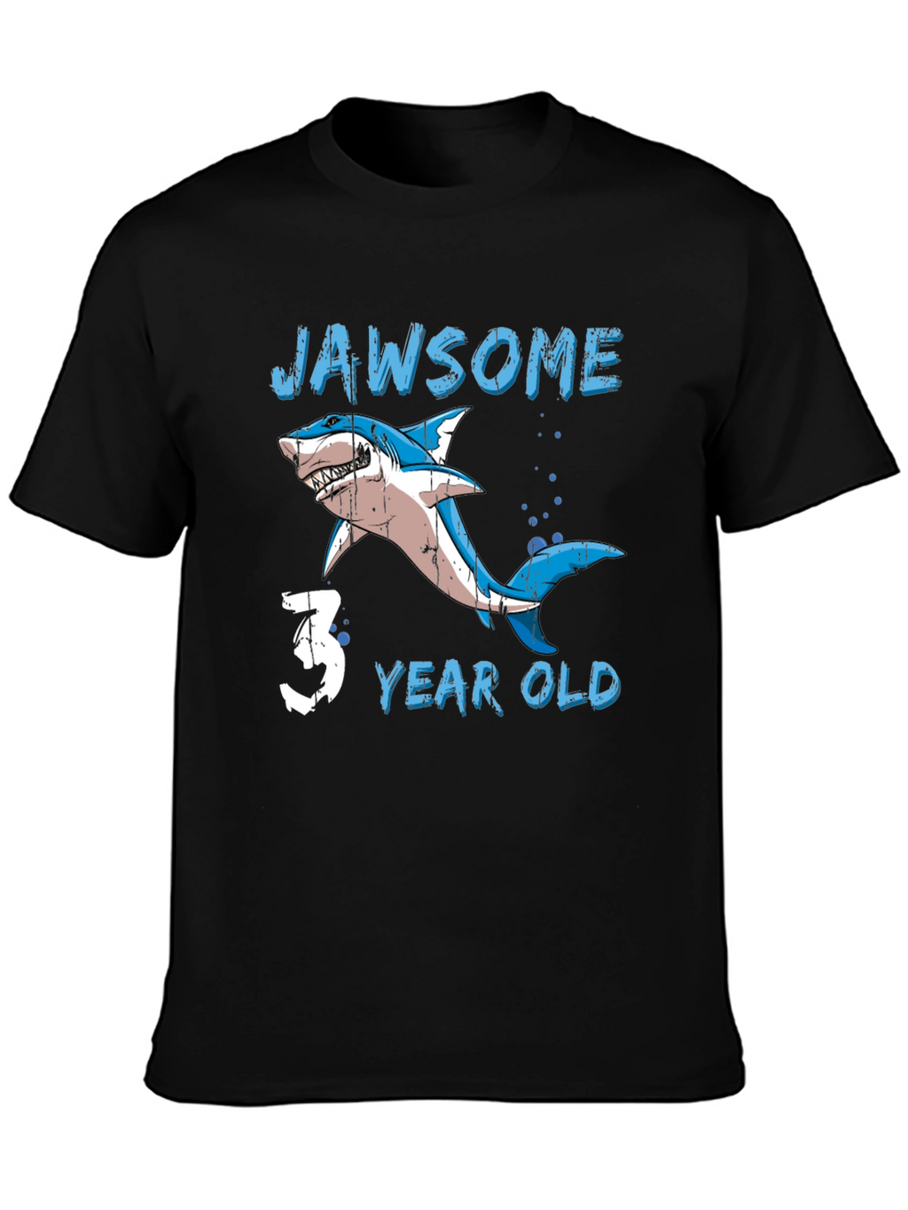 Jawsome 3 Year Old Shark Birthday T-Shirt