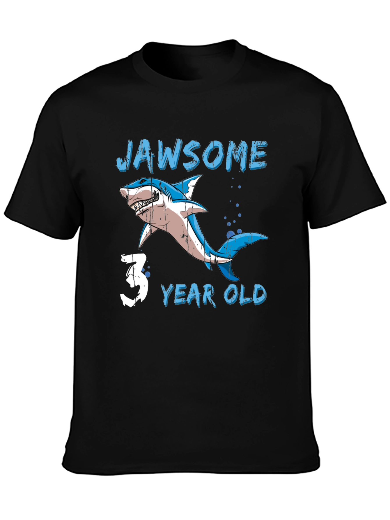 Jawsome 3 Year Old Shark Birthday T-Shirt