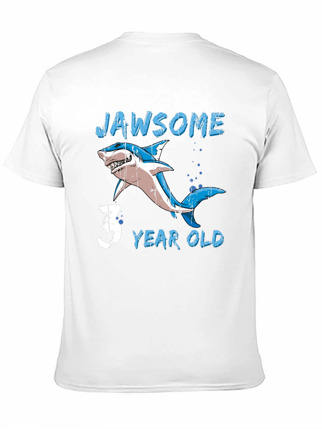 Jawsome 3 Year Old Shark Birthday T-Shirt