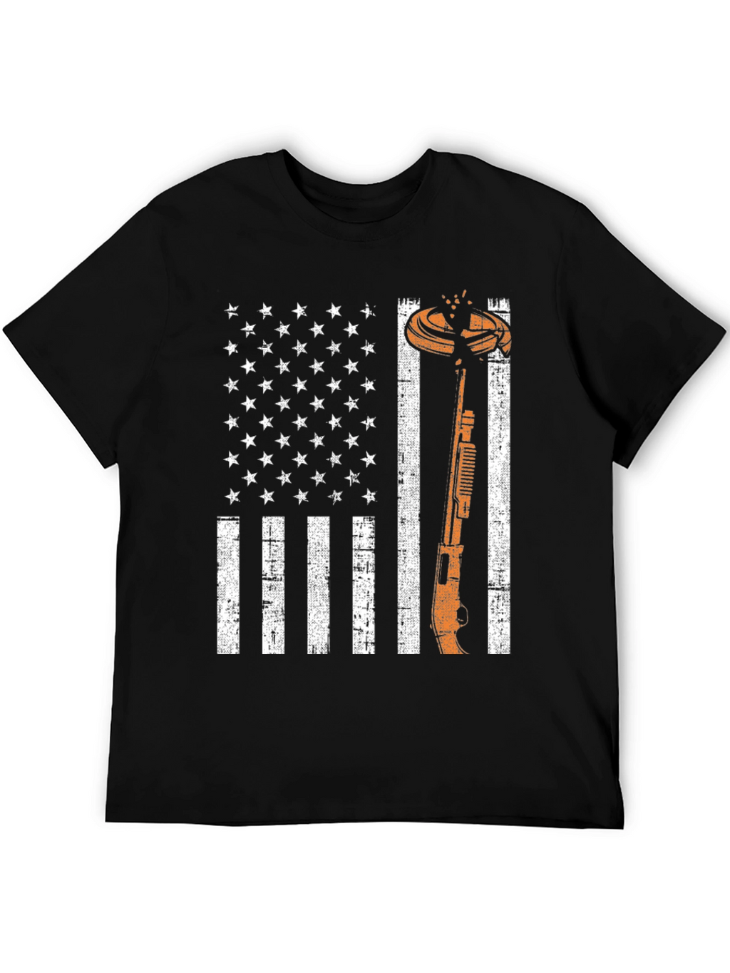 American Flag Clay Shooting T-Shirt
