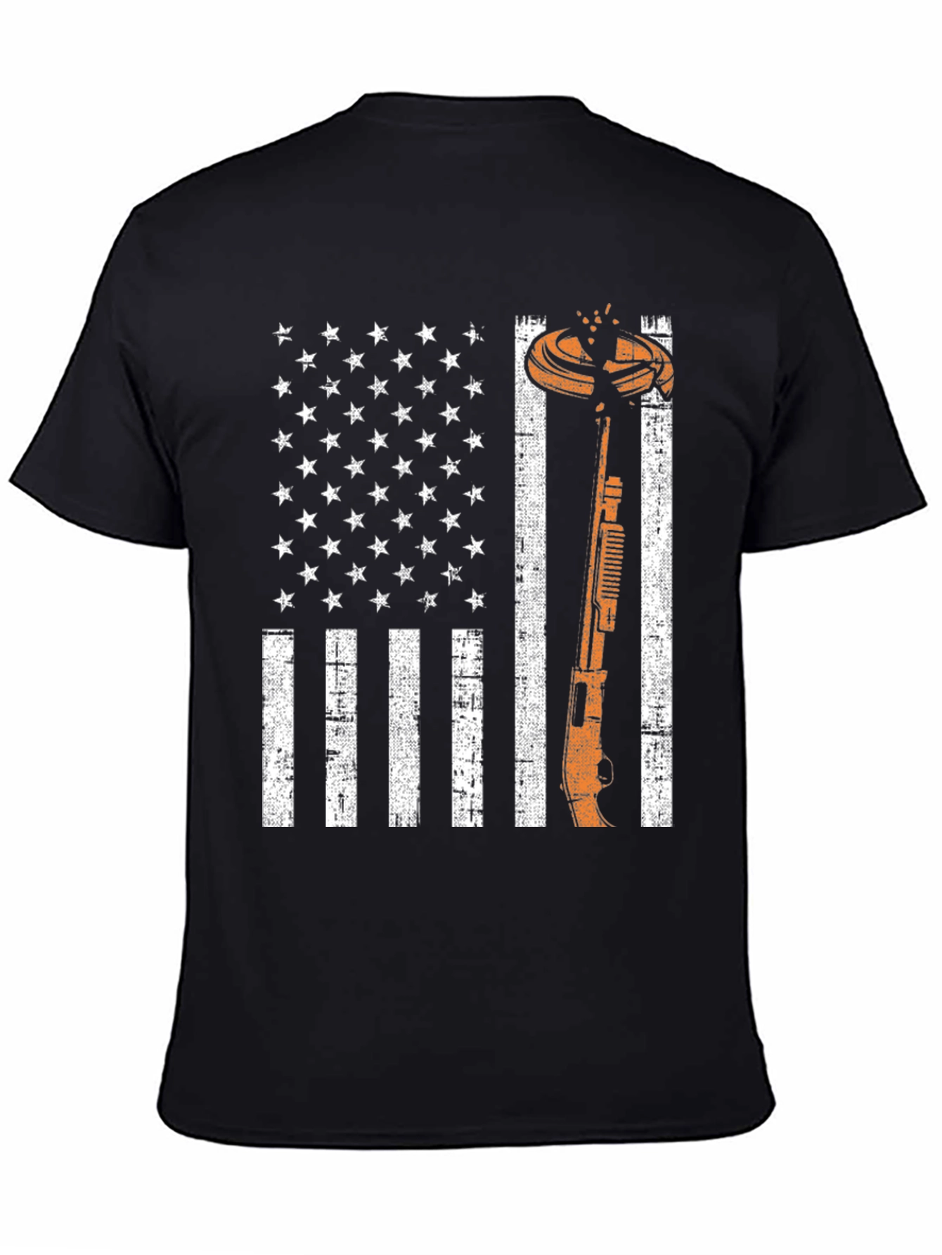 American Flag Clay Shooting T-Shirt