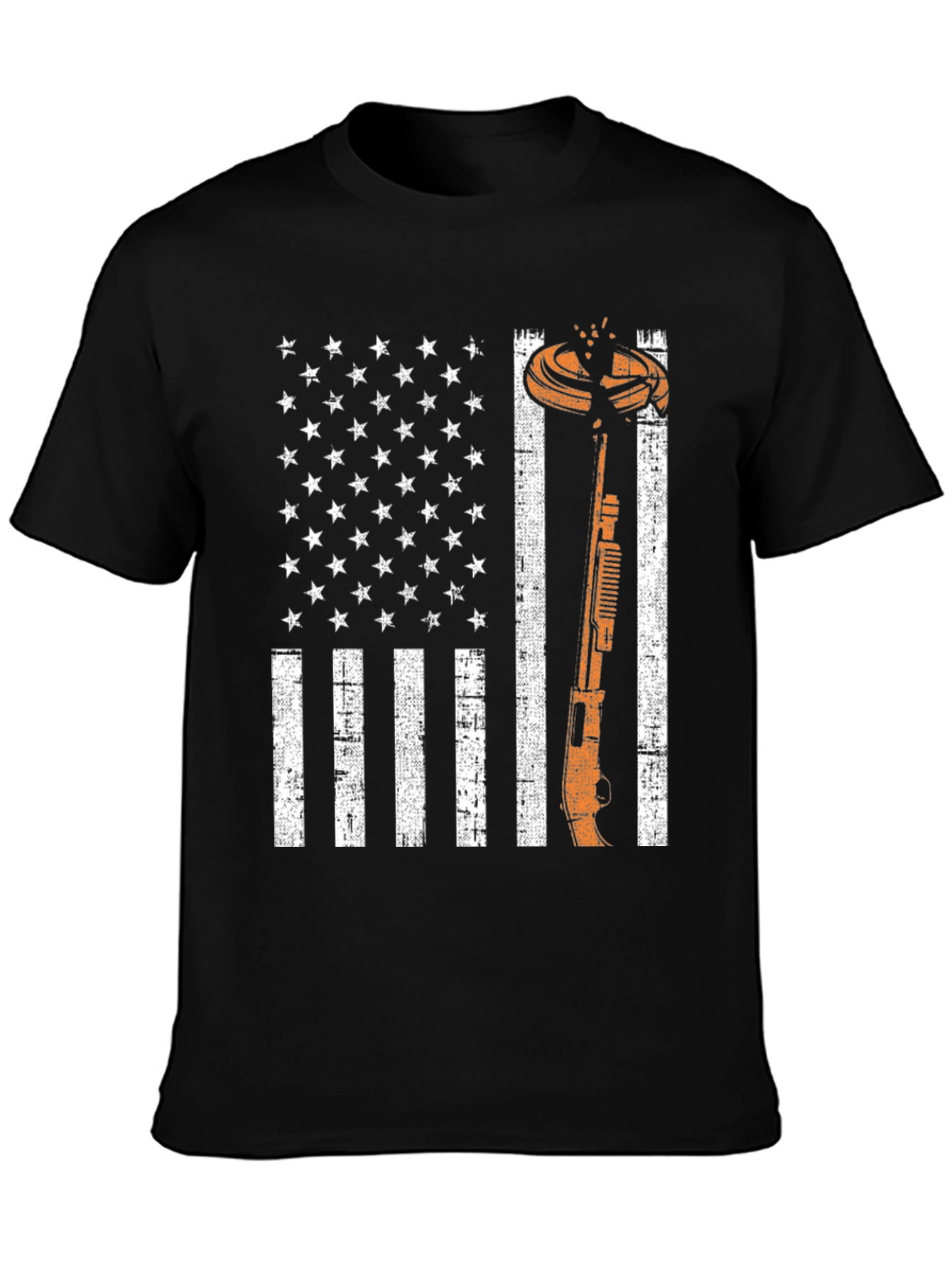 American Flag Clay Shooting T-Shirt