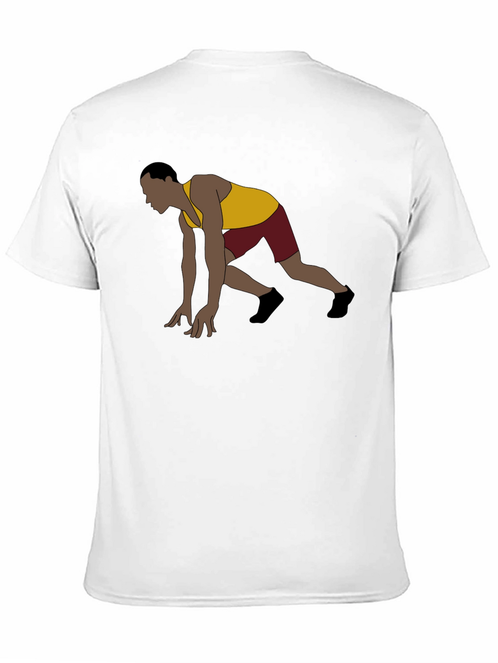 Runner Start Graphic Tee - Black Casual Shirt