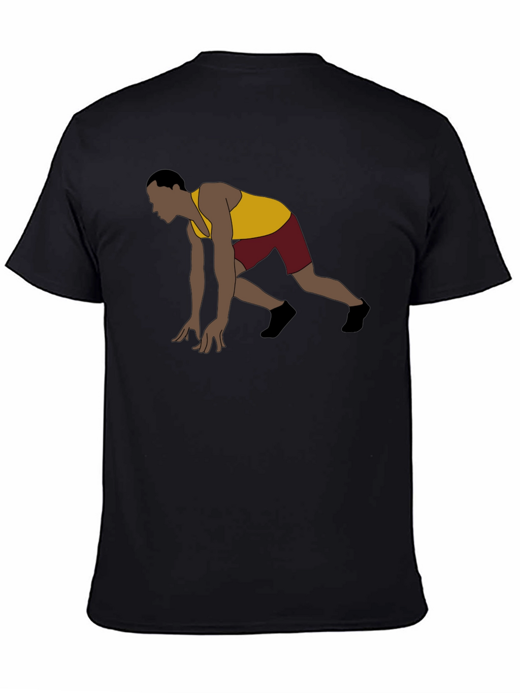 Runner Start Graphic Tee - Black Casual Shirt