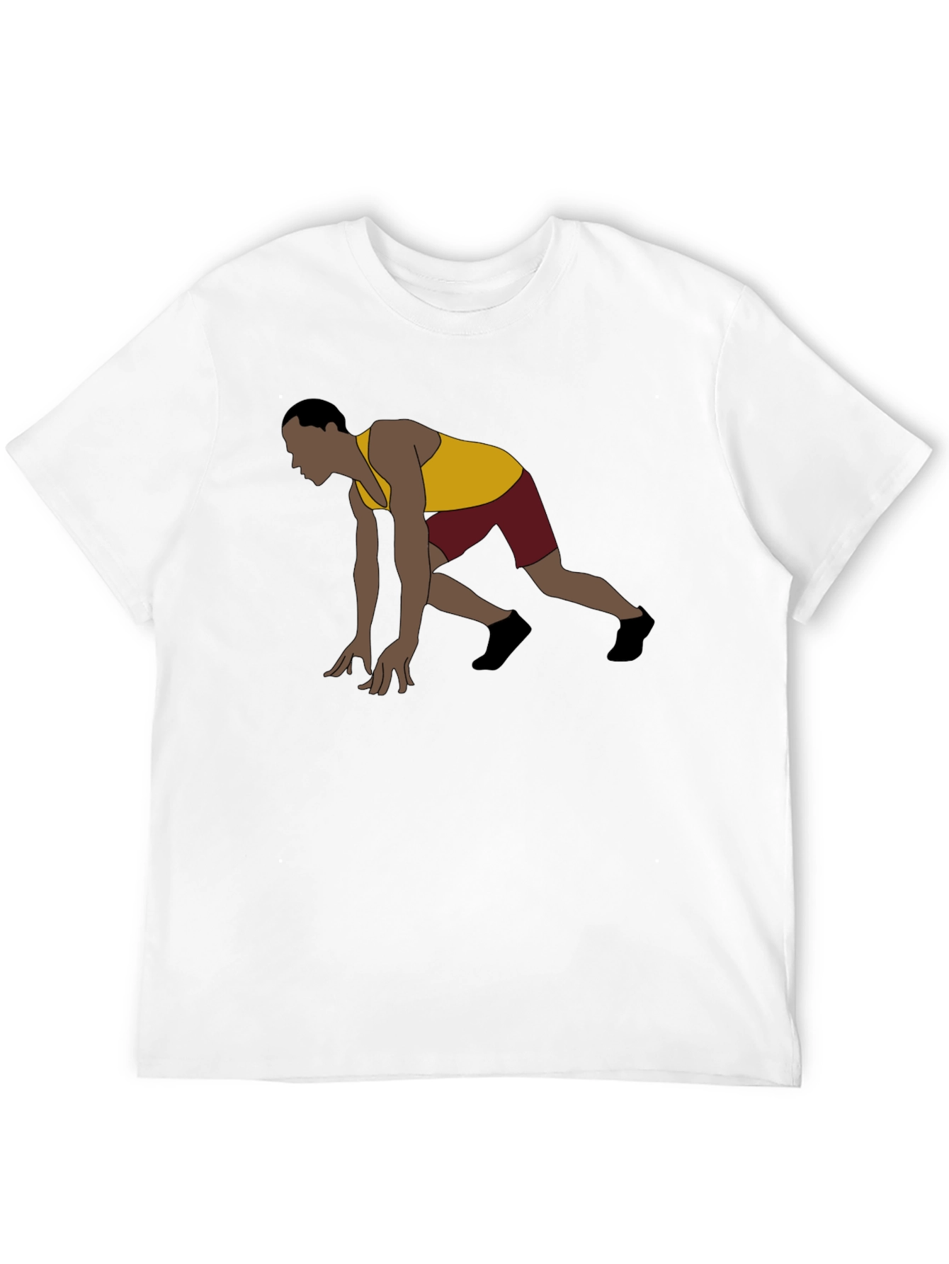 Runner Start Graphic Tee - Black Casual Shirt