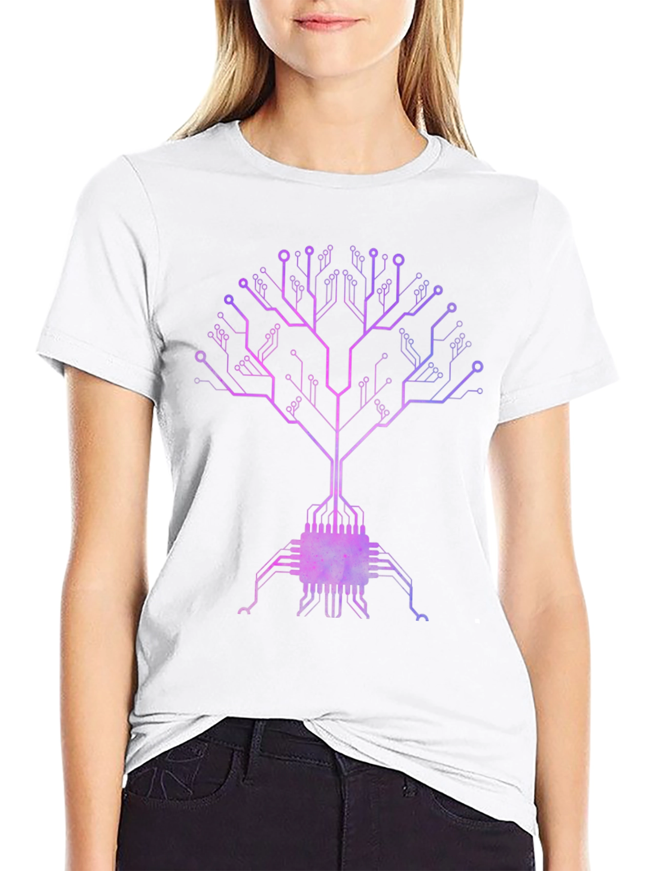 Tech Tree Graphic Tee - Black