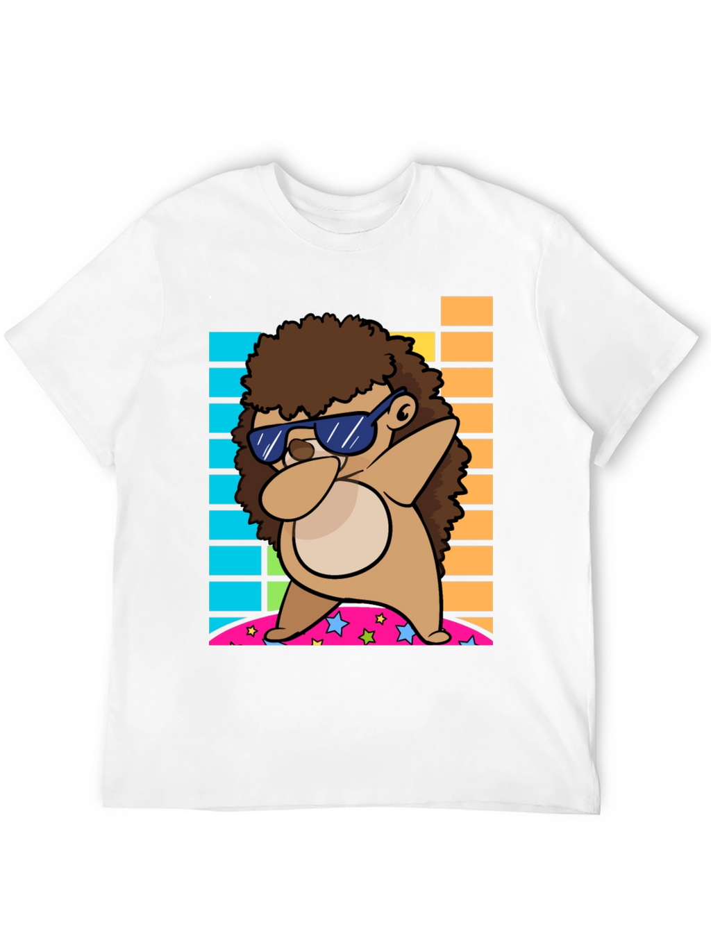 Dabbing Hedgehog Graphic Tee - Cool & Fun Design