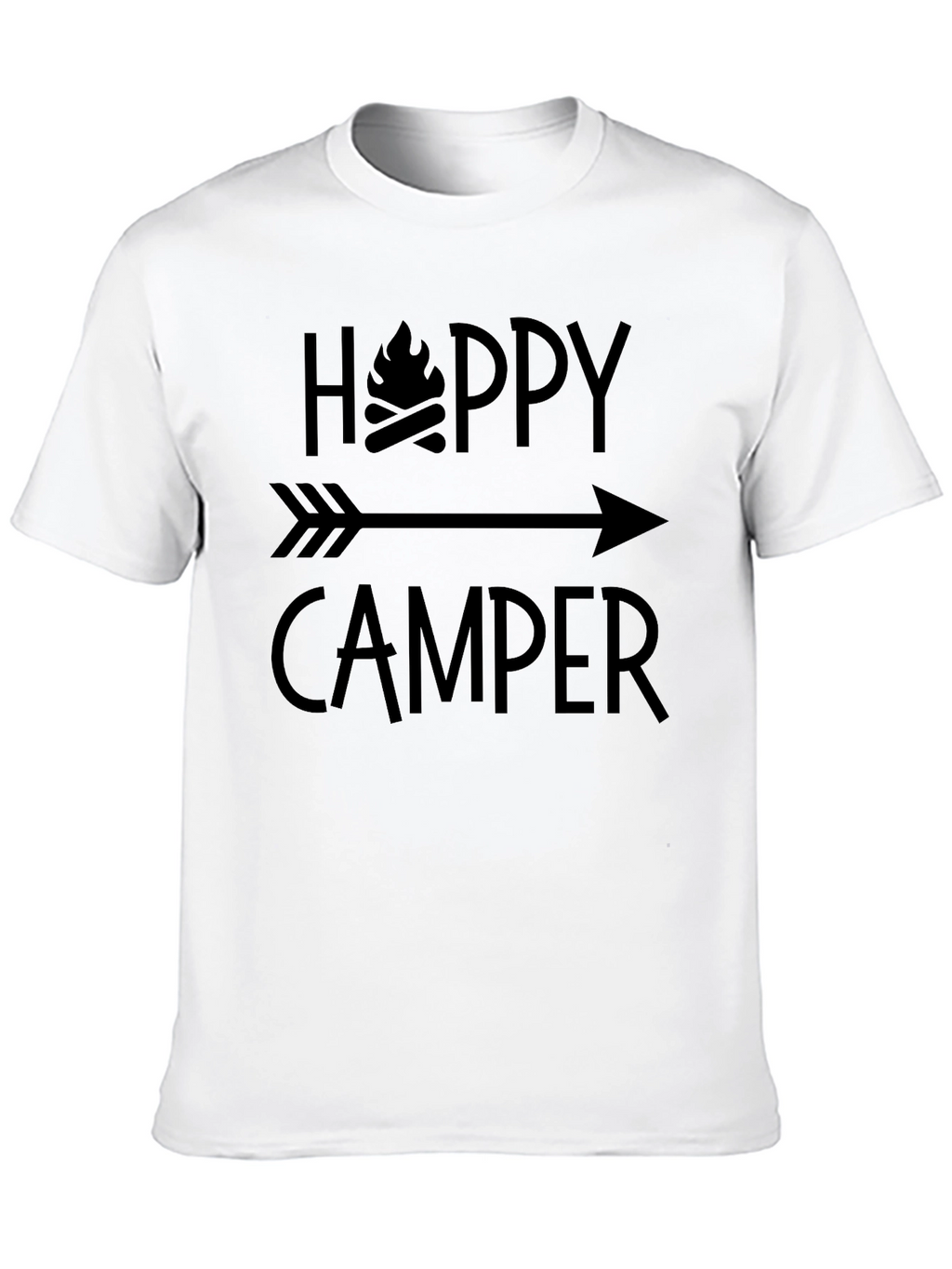 Happy Camper Graphic Tee - Camping Adventure Shirt
