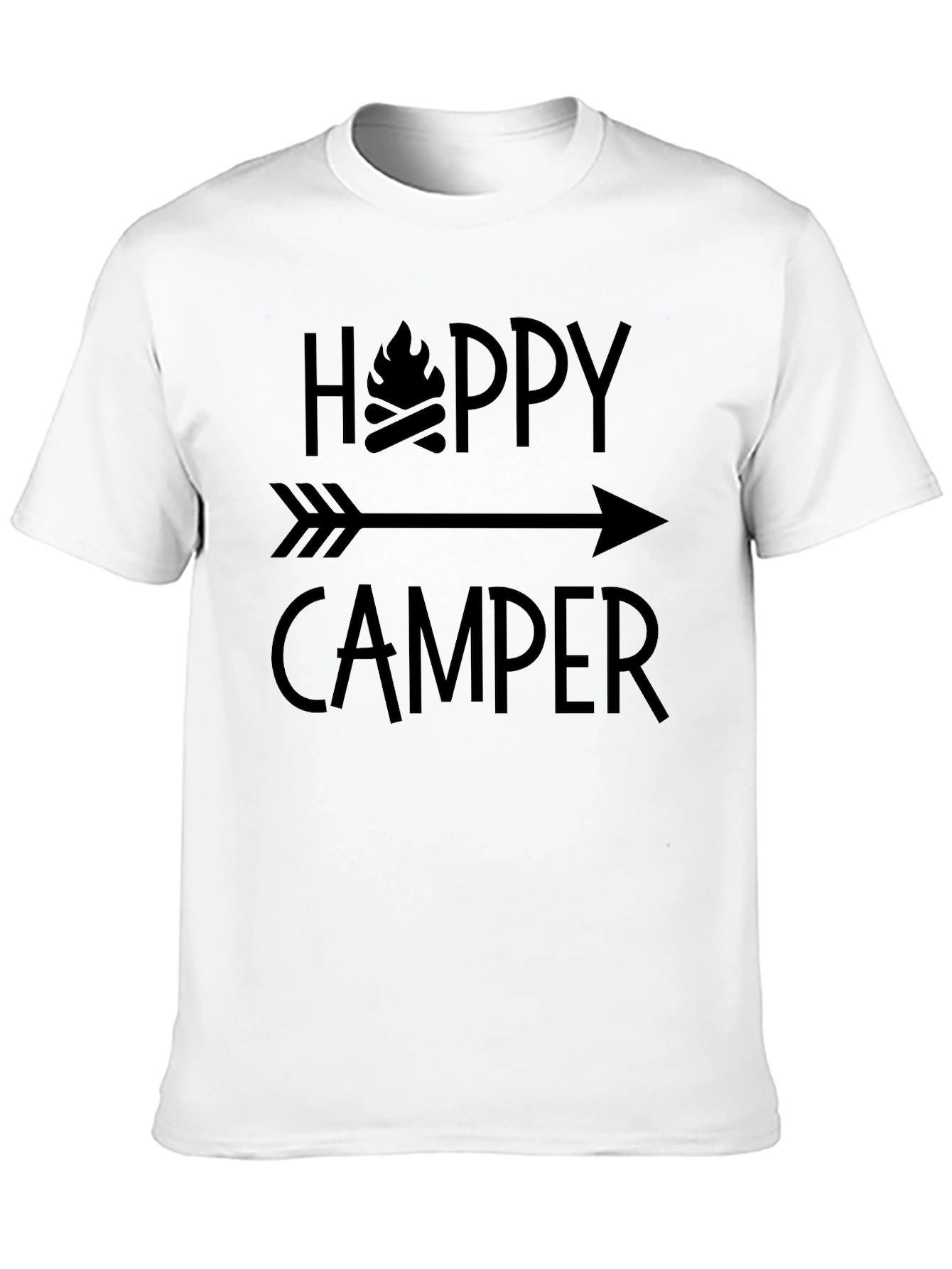 Happy Camper Graphic Tee - Camping Adventure Shirt