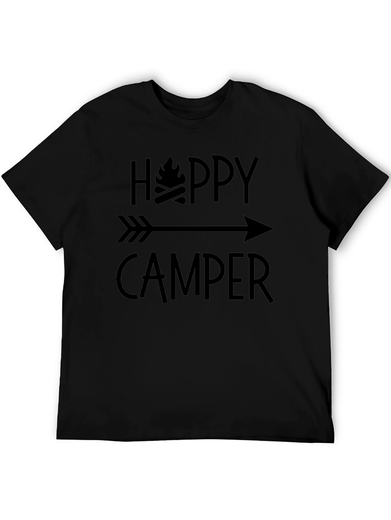 Happy Camper Graphic Tee - Camping Adventure Shirt