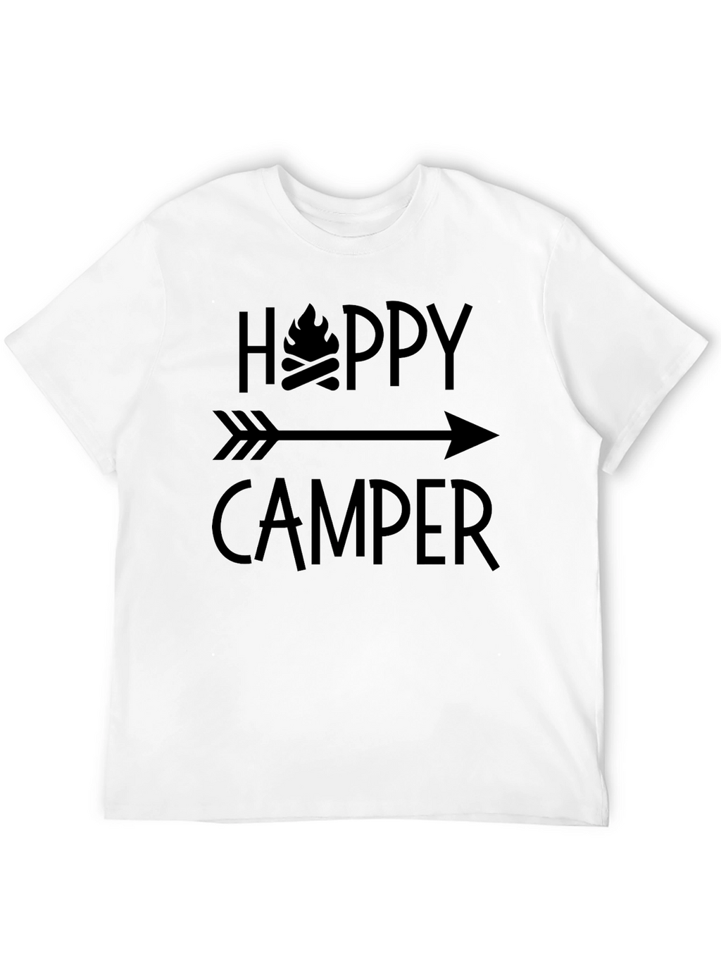 Happy Camper Graphic Tee - Camping Adventure Shirt