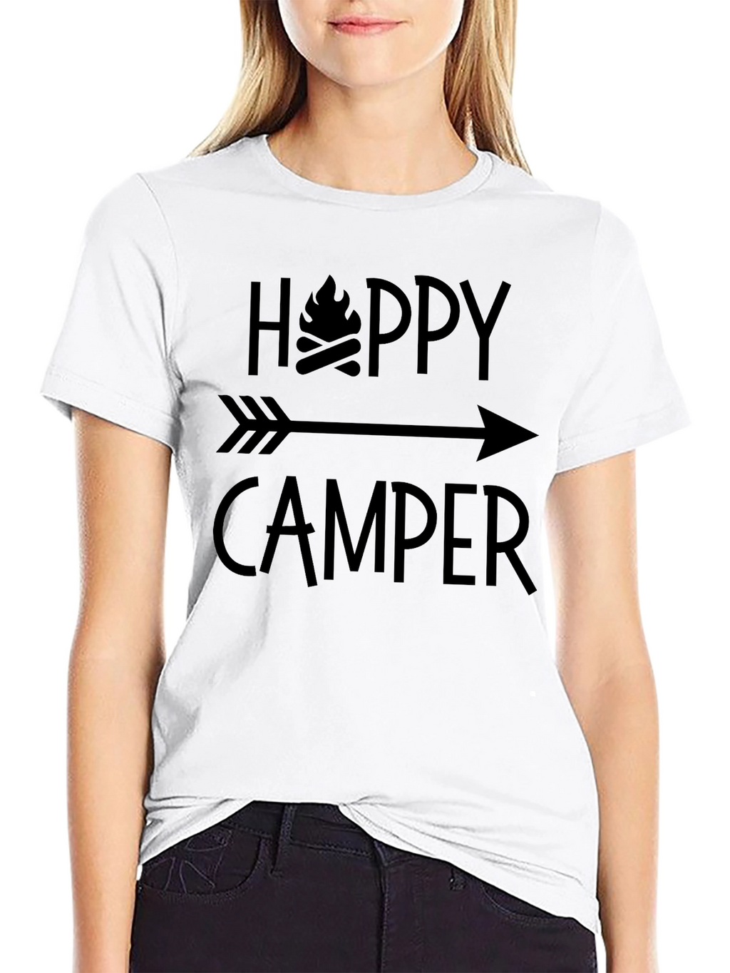 Happy Camper Graphic Tee - Camping Adventure Shirt
