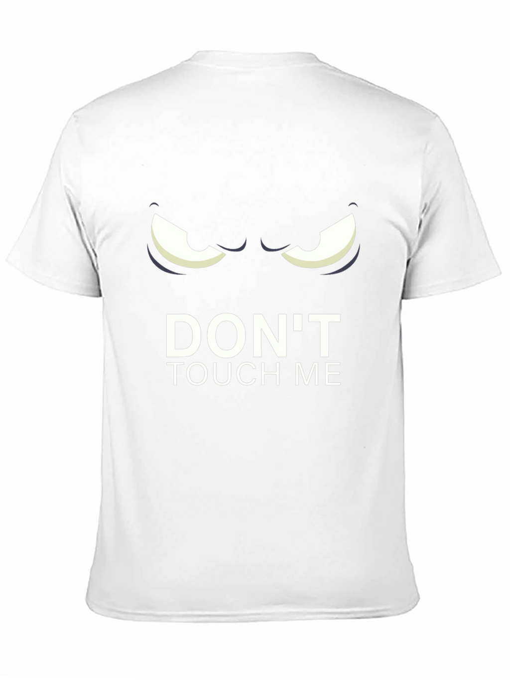 Dont Touch Me Graphic Tee - Black Cotton T-Shirt