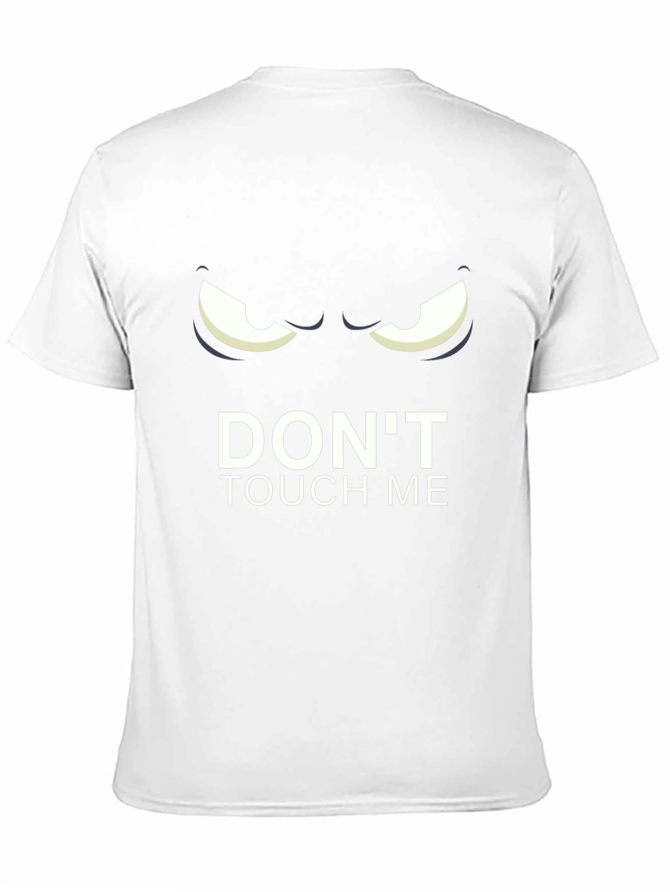 Dont Touch Me Graphic Tee - Black Cotton T-Shirt