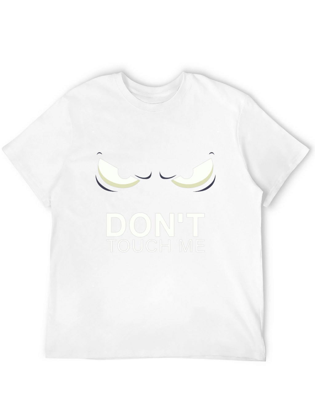 Dont Touch Me Graphic Tee - Black Cotton T-Shirt