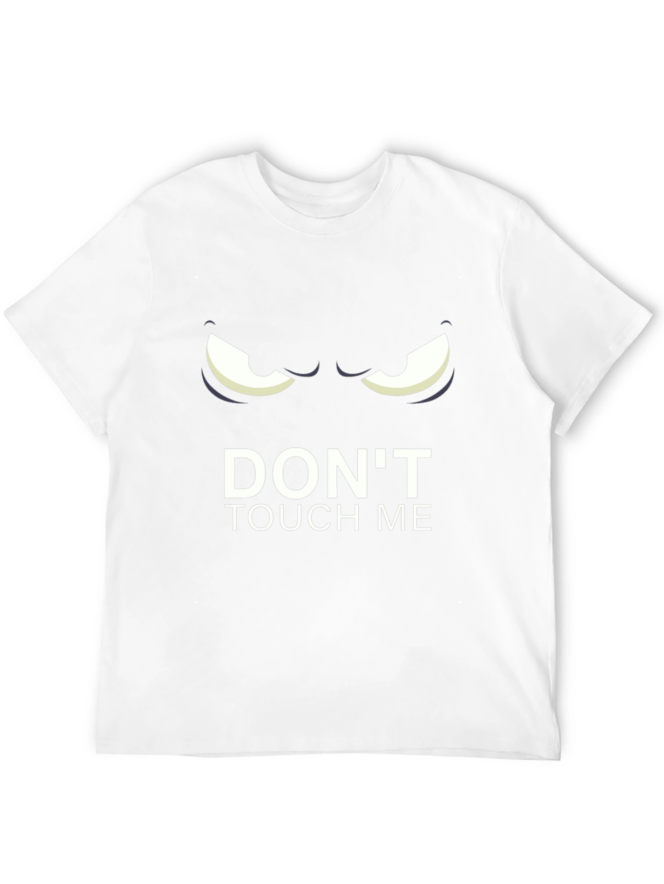Dont Touch Me Graphic Tee - Black Cotton T-Shirt