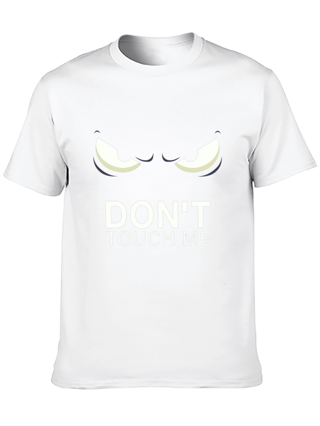 Dont Touch Me Graphic Tee - Black Cotton T-Shirt