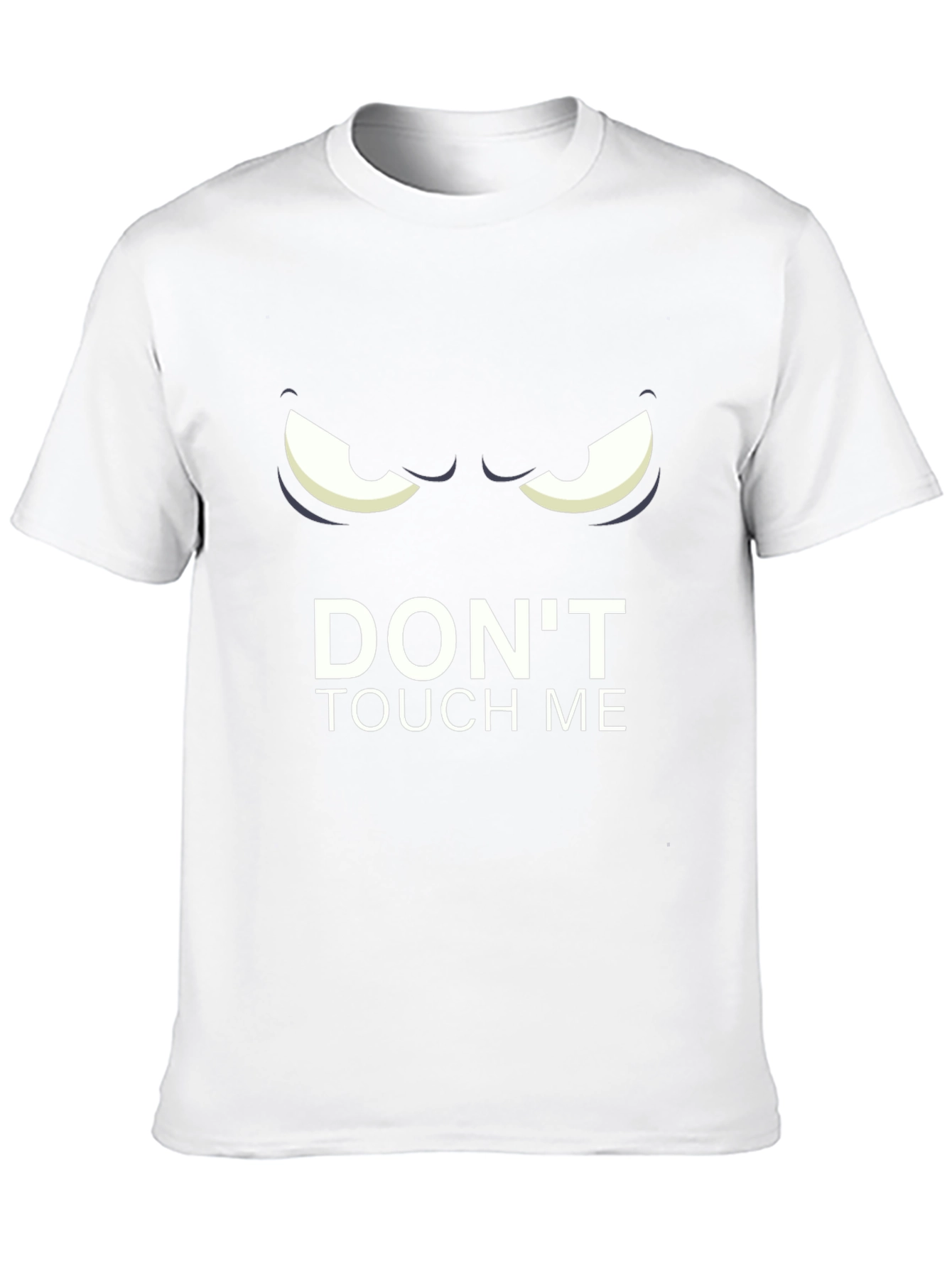 Dont Touch Me Graphic Tee - Black Cotton T-Shirt