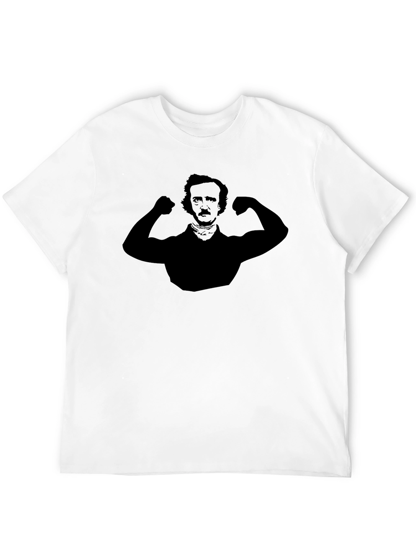 Edgar Allan Poe Flex T-Shirt - Literary Muscle!