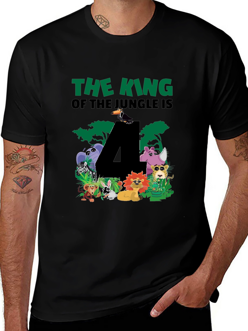 Jungle 4th Birthday T-Shirt