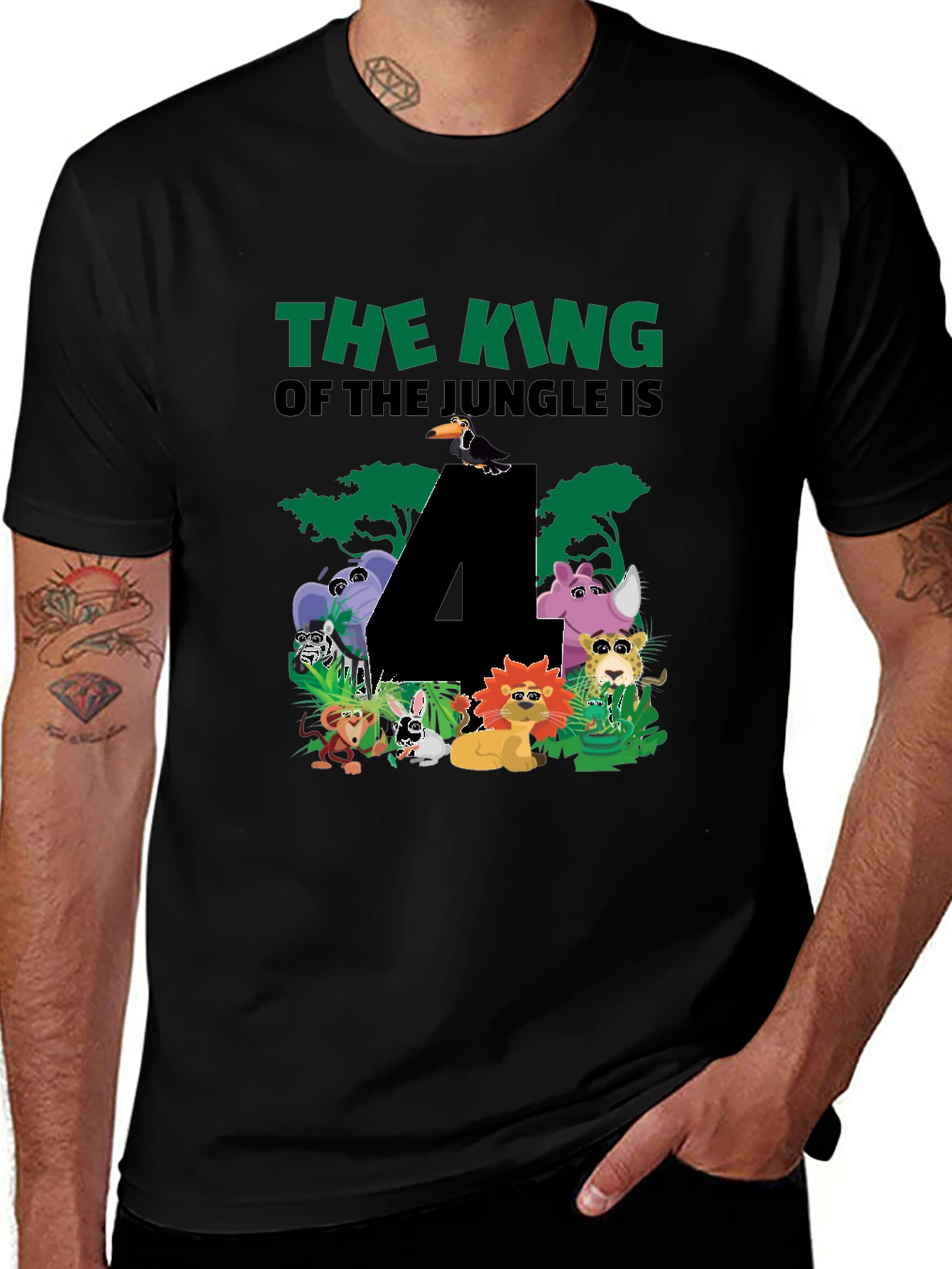 Jungle 4th Birthday T-Shirt