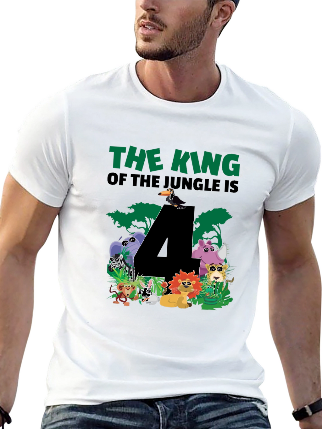 Jungle 4th Birthday T-Shirt