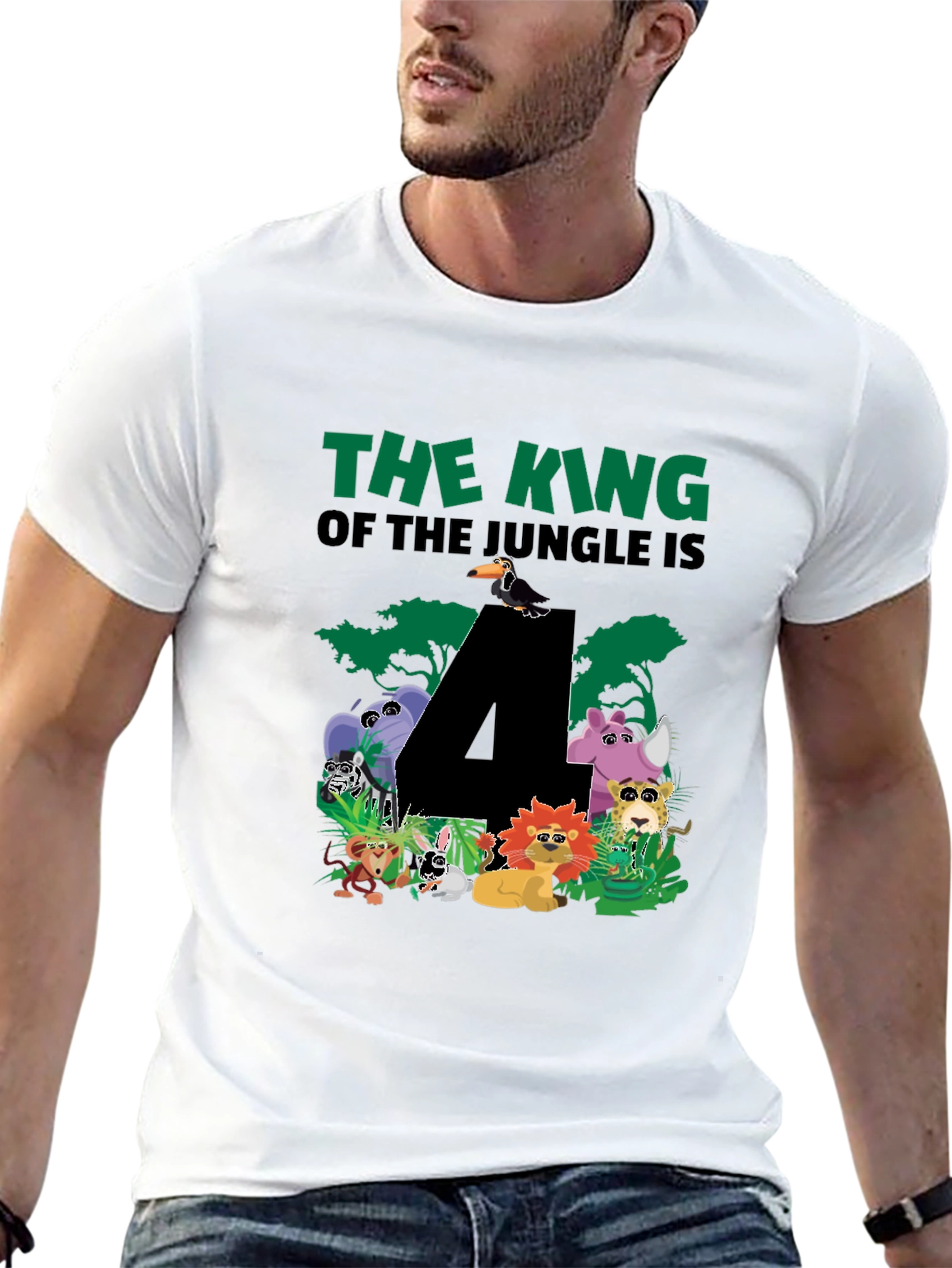 Jungle 4th Birthday T-Shirt