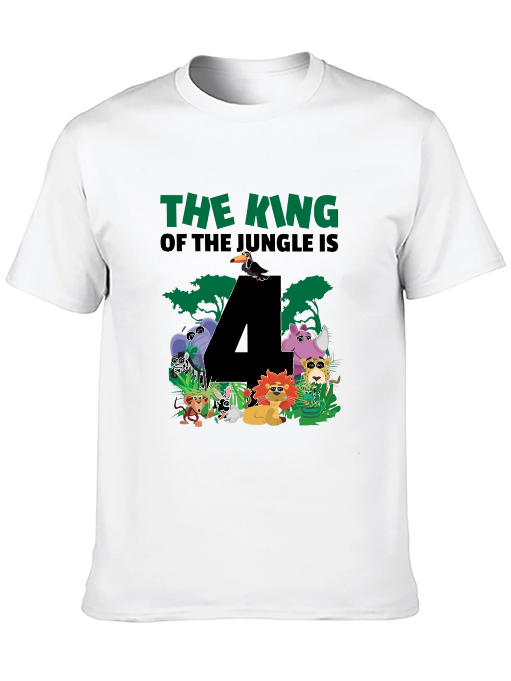 Jungle 4th Birthday T-Shirt