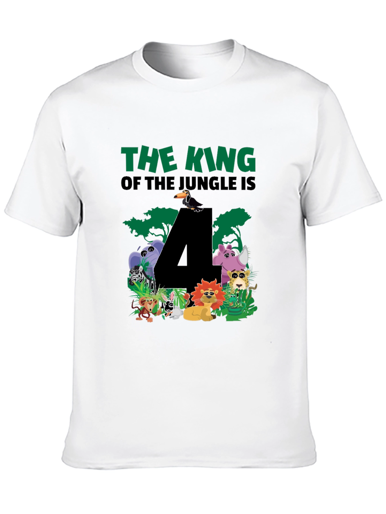 Jungle 4th Birthday T-Shirt