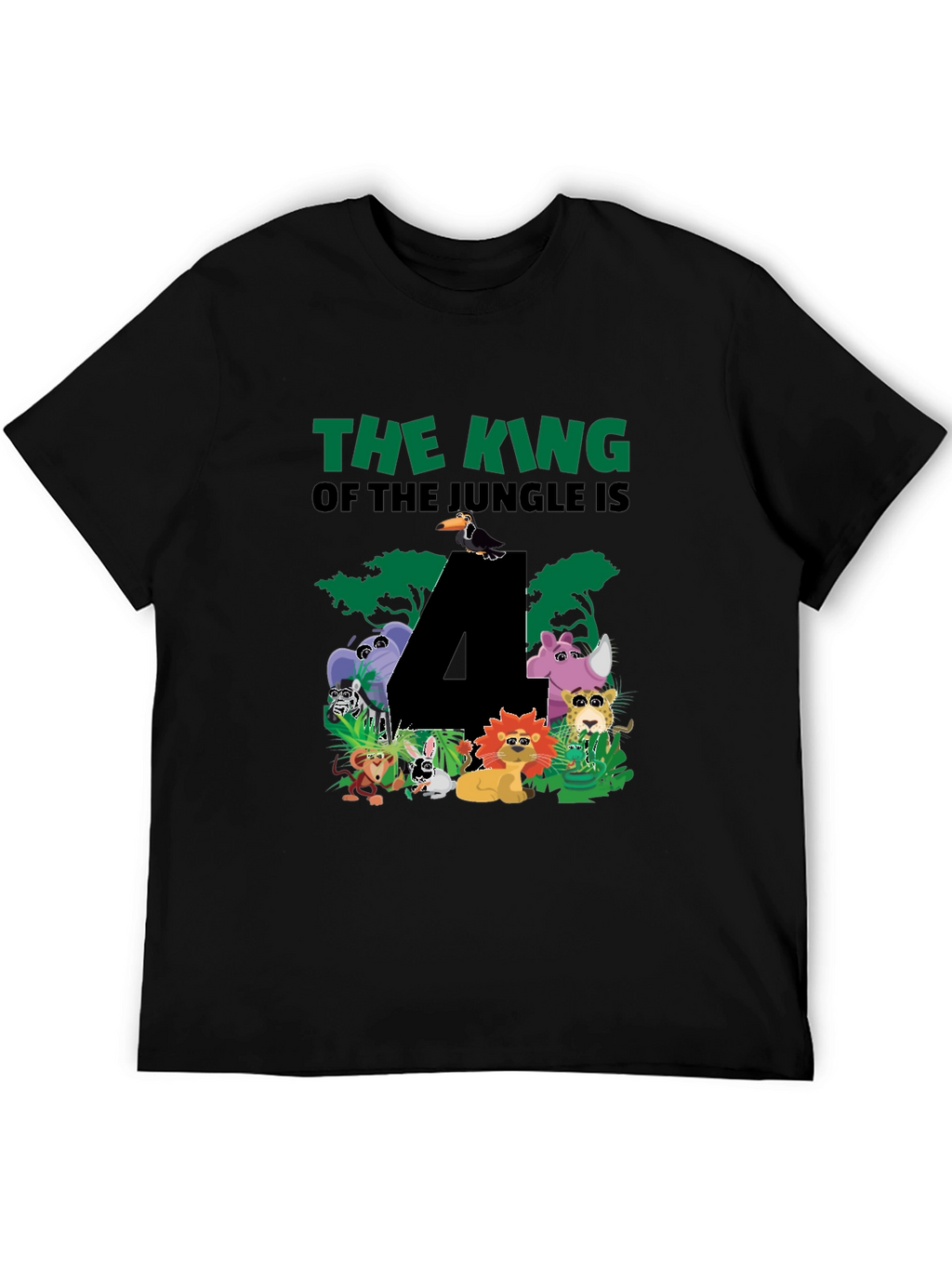 Jungle 4th Birthday T-Shirt