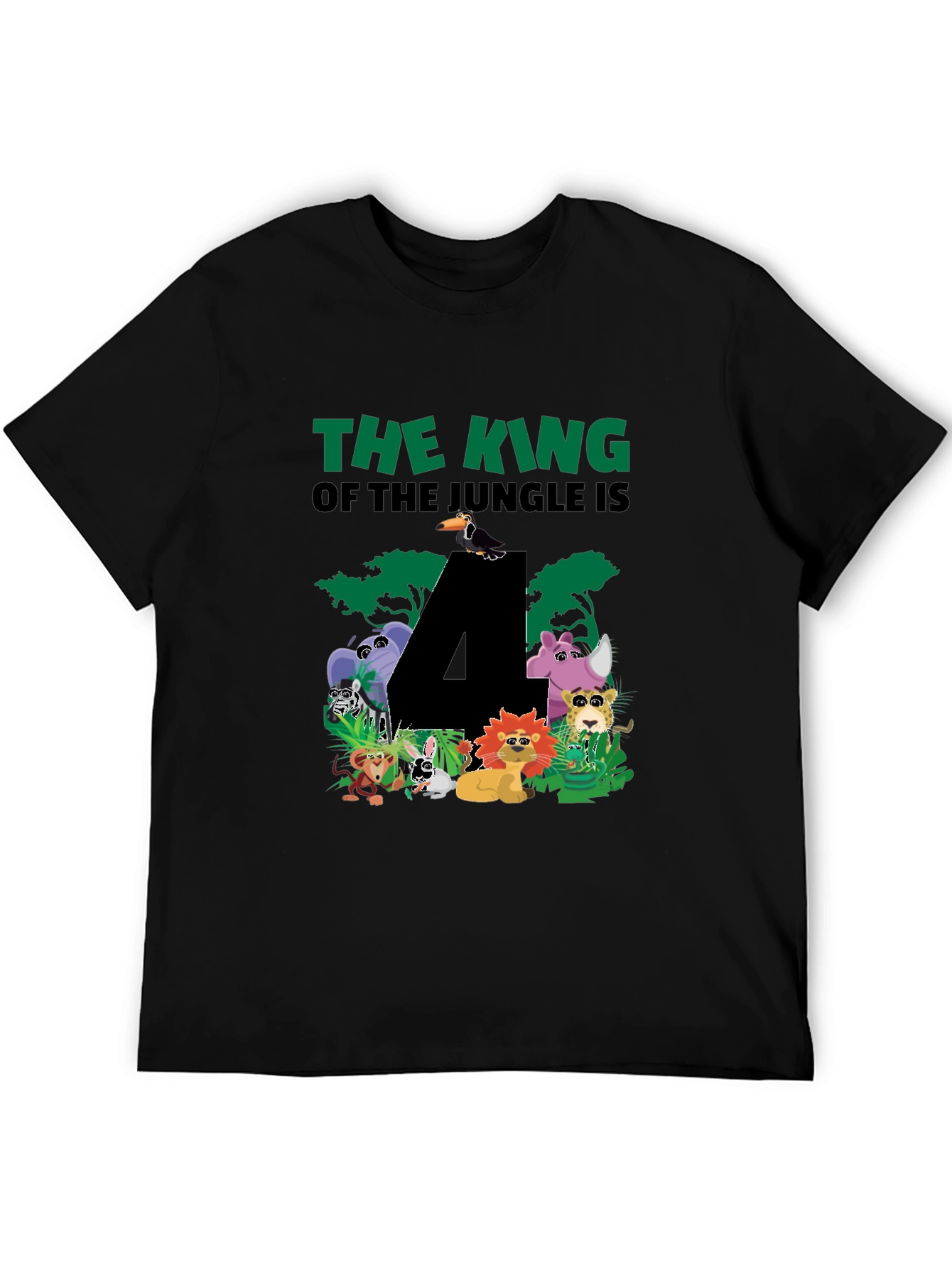Jungle 4th Birthday T-Shirt