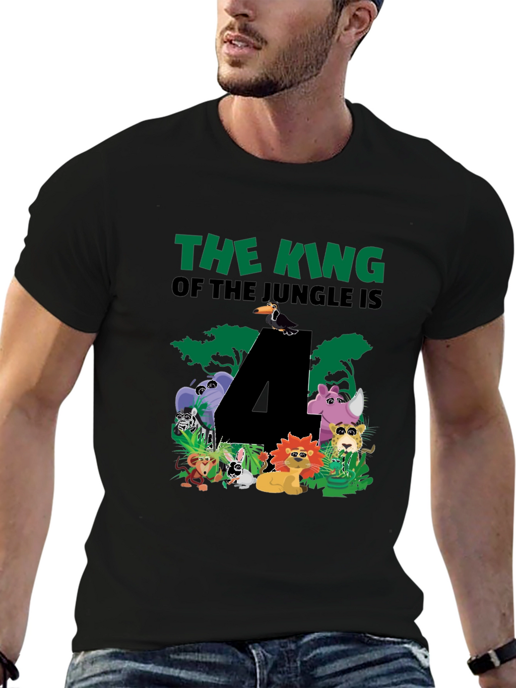 Jungle 4th Birthday T-Shirt