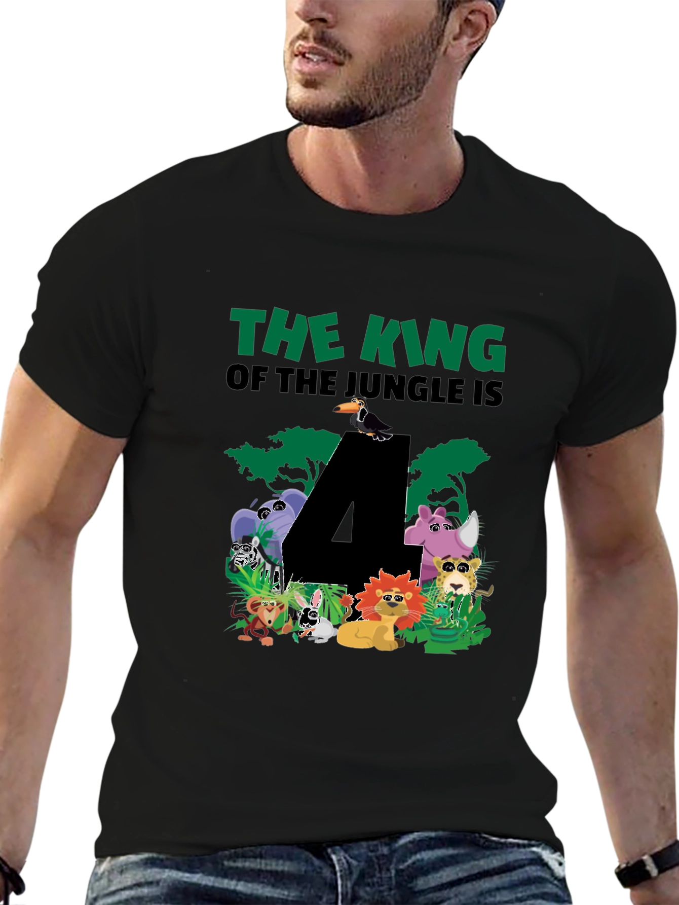 Jungle 4th Birthday T-Shirt