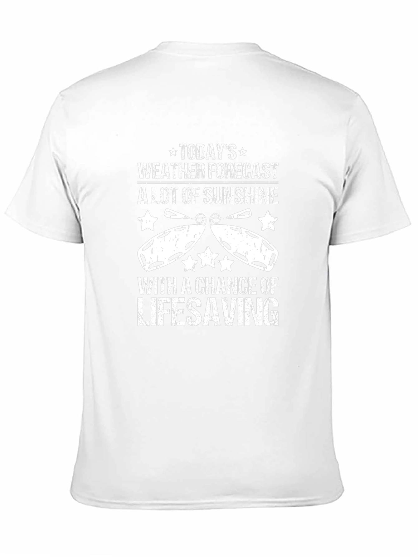 Lifeguard Weather Forecast Black T-Shirt