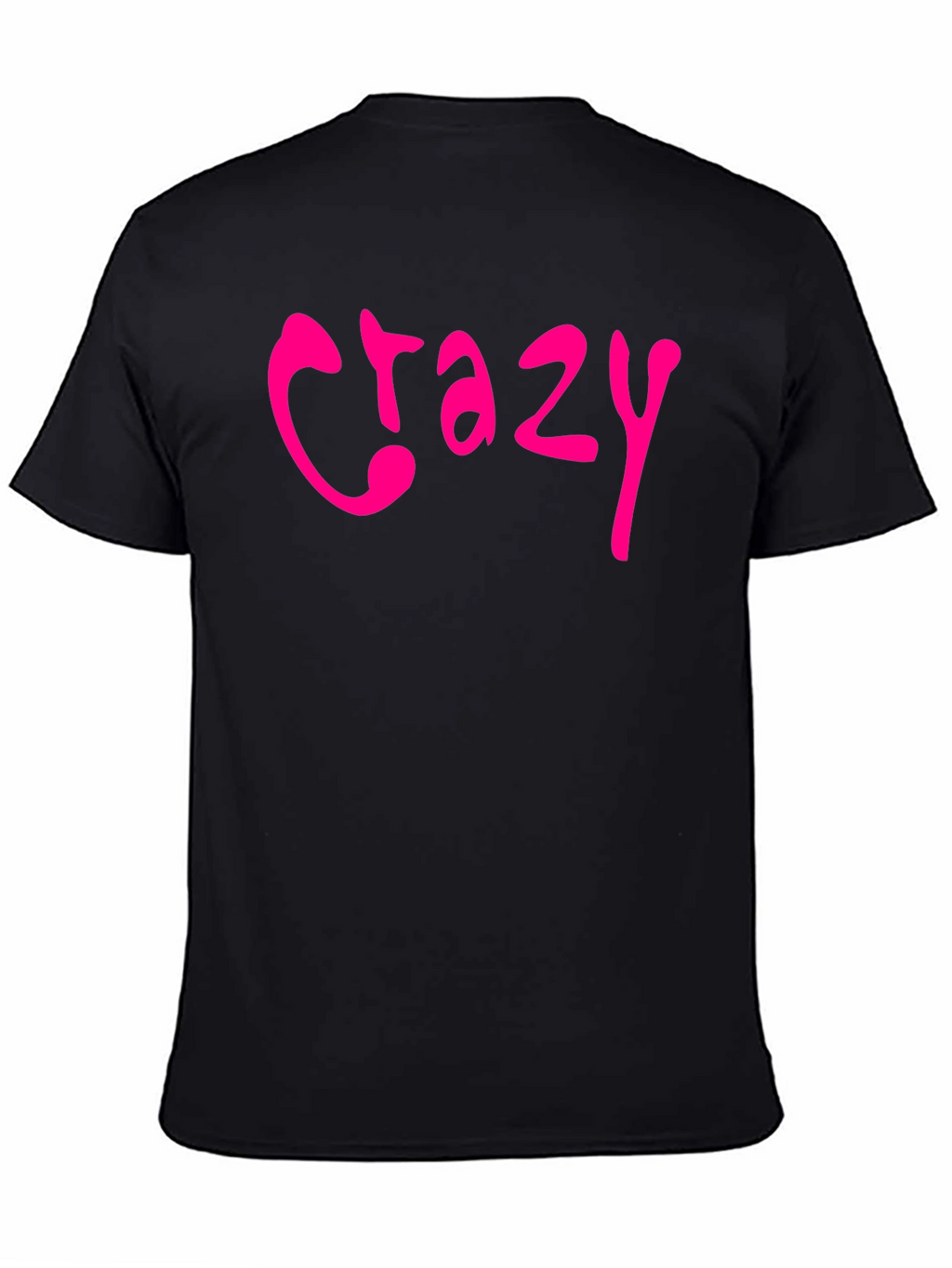 Crazy Graphic Tee - Black Short Sleeve