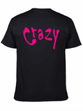 Crazy Graphic Tee - Black Short Sleeve